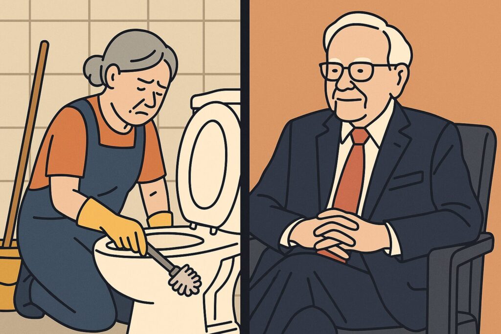 バフェットｖｓトイレ掃除のおばちゃん